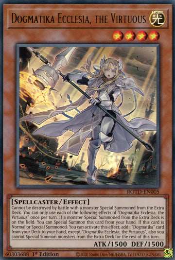 ROTD-EN005 - Dogmatika Ecclesia, the Virtuous - Ultra Rare - Rise of the Duelist