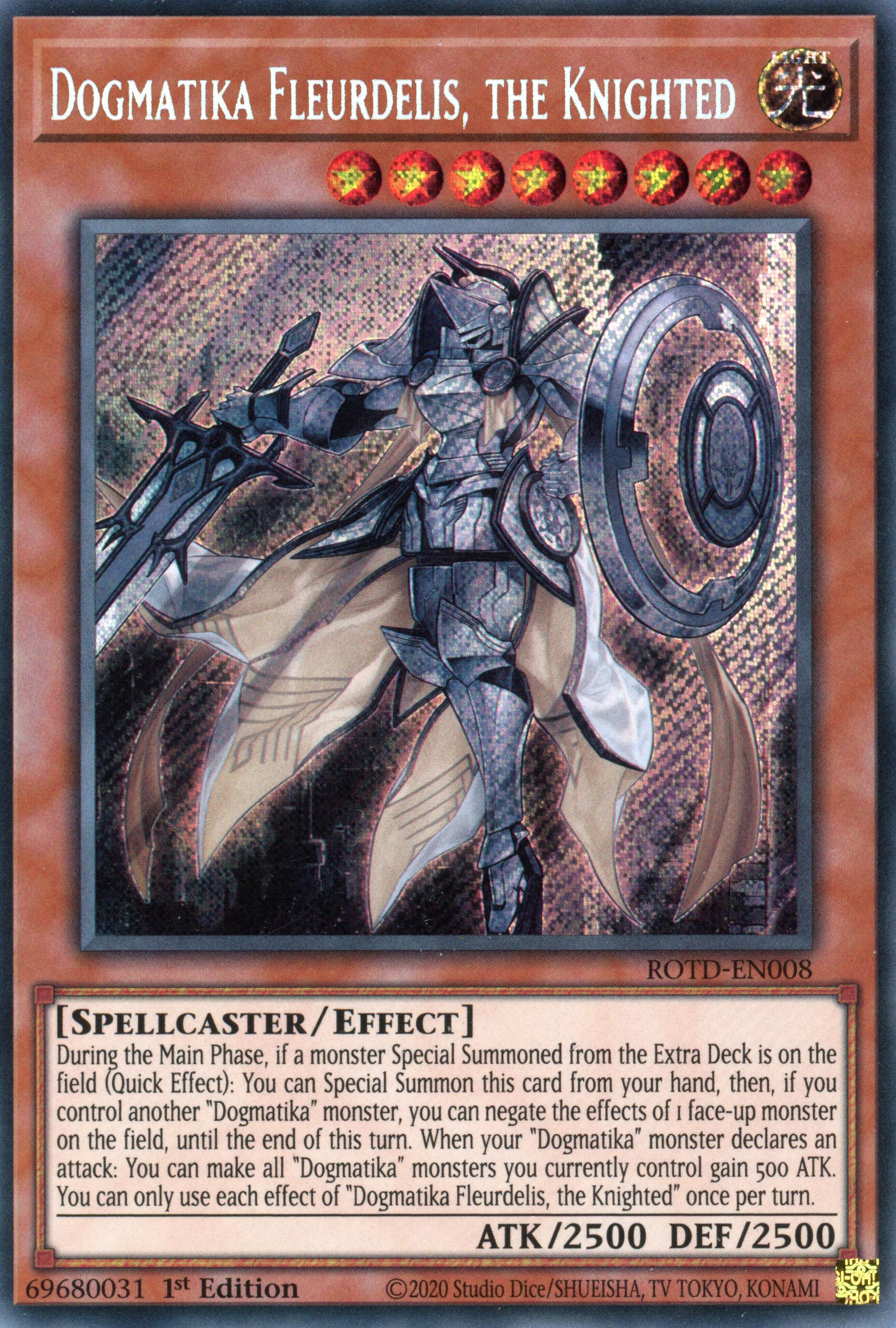 ROTD-EN008 - Dogmatika Fleurdelis, the Knighted - Secret Rare - Effect Monster - Rise of the Duelist