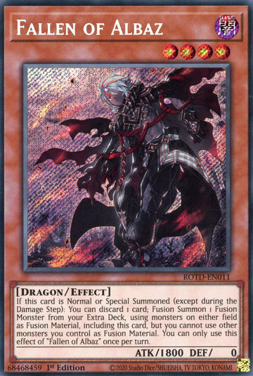 ROTD-EN011 - Fallen of Albaz - Secret Rare - Rise of the Duelist
