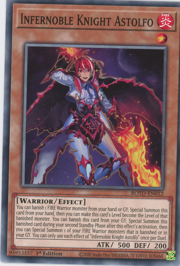 ROTD-EN012 - Infernoble Knight Astolfo - Common - Effect Monster - Rise of the Duelist