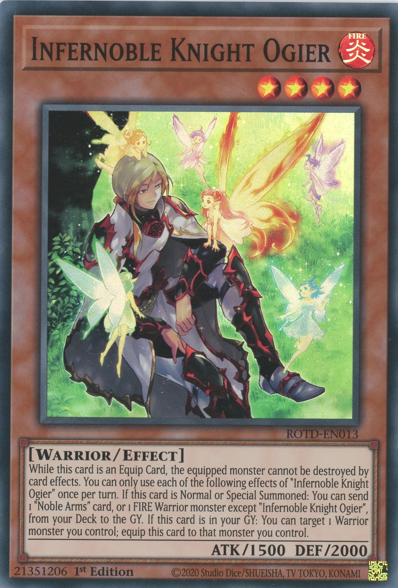 ROTD-EN013 - Infernoble Knight Ogier - Super Rare - Effect Monster - Rise of the Duelist