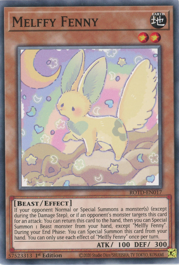 ROTD-EN017 - Melffy Fenny - Common - Effect Monster - Rise of the Duelist