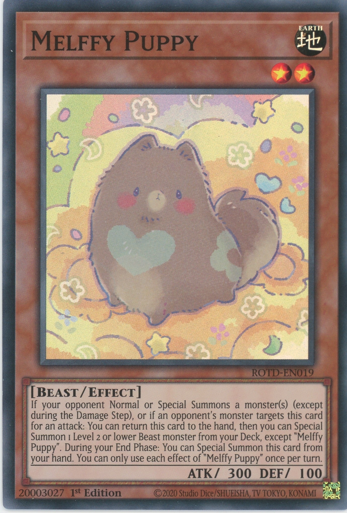 ROTD-EN019 - Melffy Puppy - Super Rare - Effect Monster - Rise of the Duelist