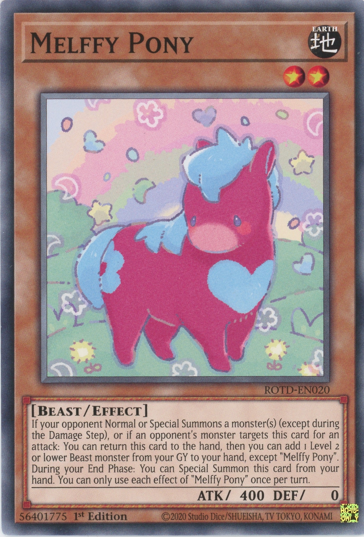 ROTD-EN020 - Melffy Pony - Common - Effect Monster - Rise of the Duelist