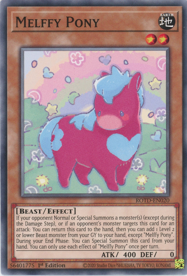 ROTD-EN020 - Melffy Pony - Common - Effect Monster - Rise of the Duelist