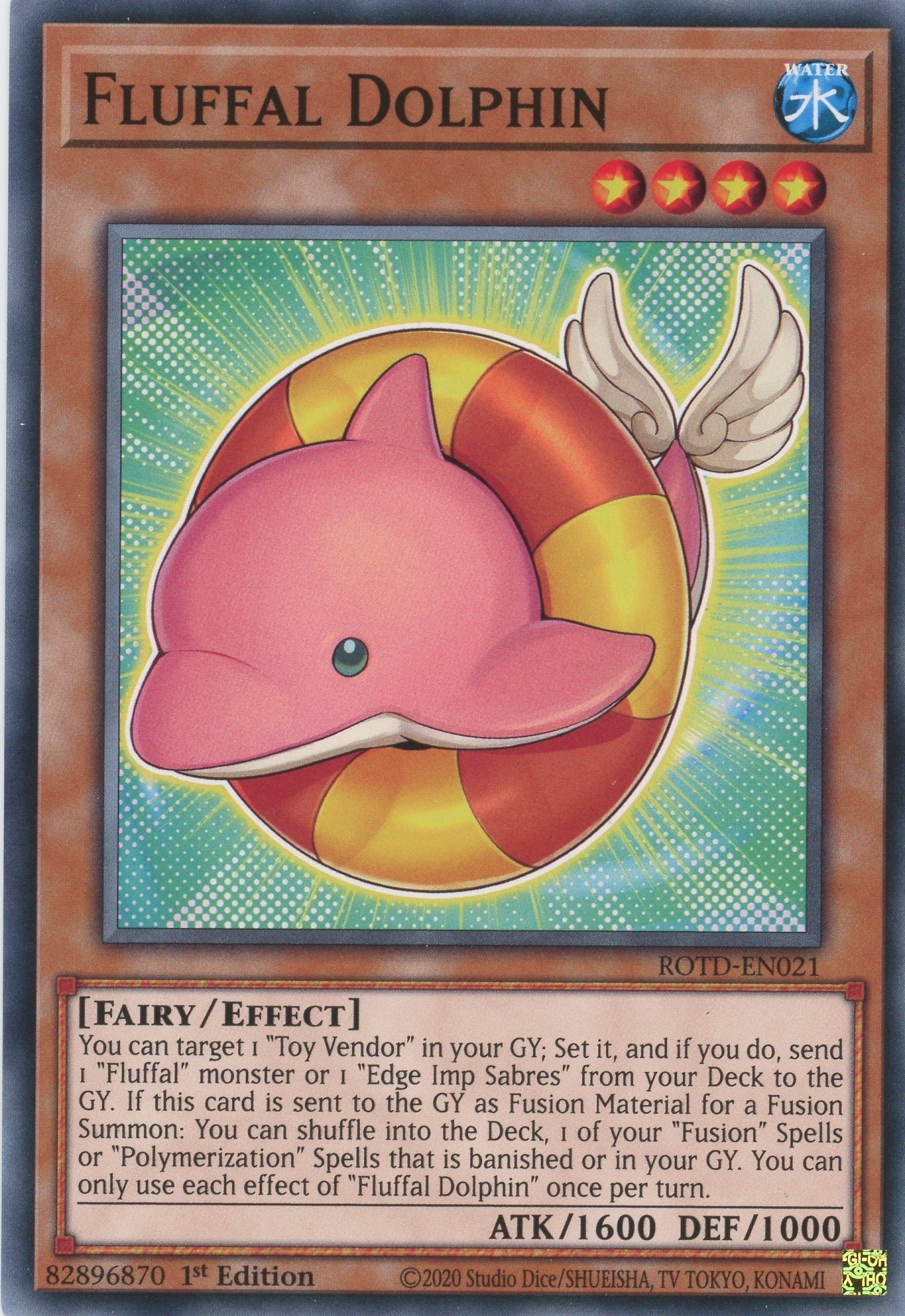 ROTD-EN021 - Fluffal Dolphin - Common - Effect Monster - Rise of the Duelist