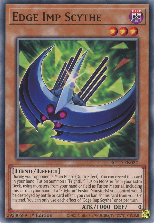 ROTD-EN022 - Edge Imp Scythe - Common - Effect Monster - Rise of the Duelist