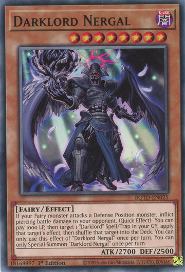 ROTD-EN025 - Darklord Nergal - Common - Rise of the Duelist