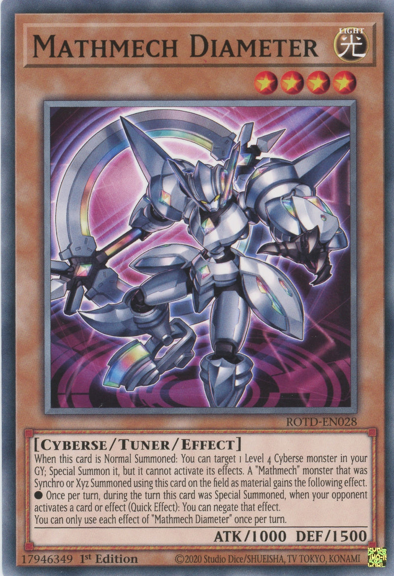 ROTD-EN028 - Mathmech Diameter - Common - Effect Tuner monster - Rise of the Duelist