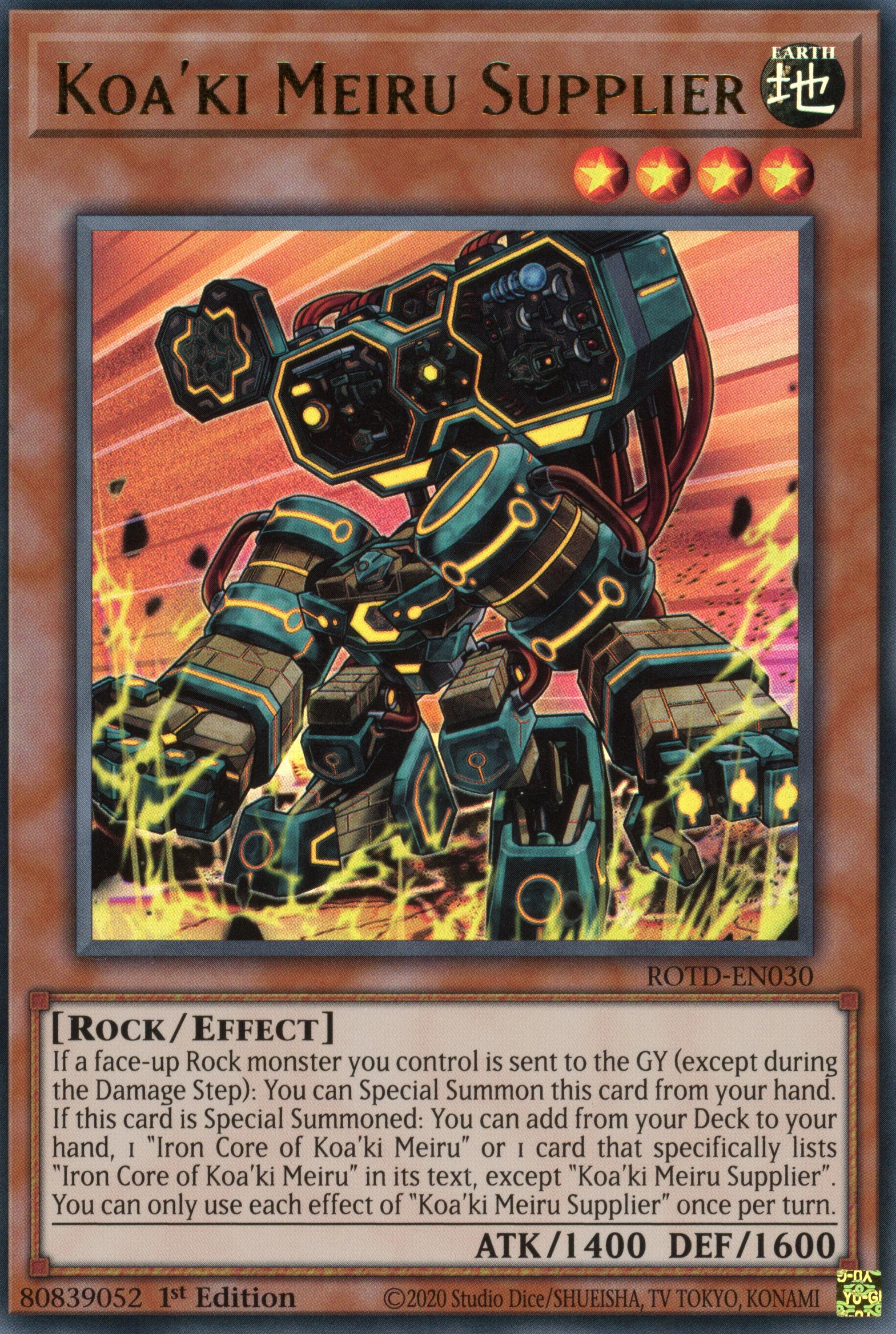 ROTD-EN030 - Koa'ki Meiru Supplier - Ultra Rare - Effect Monster - Rise of the Duelist