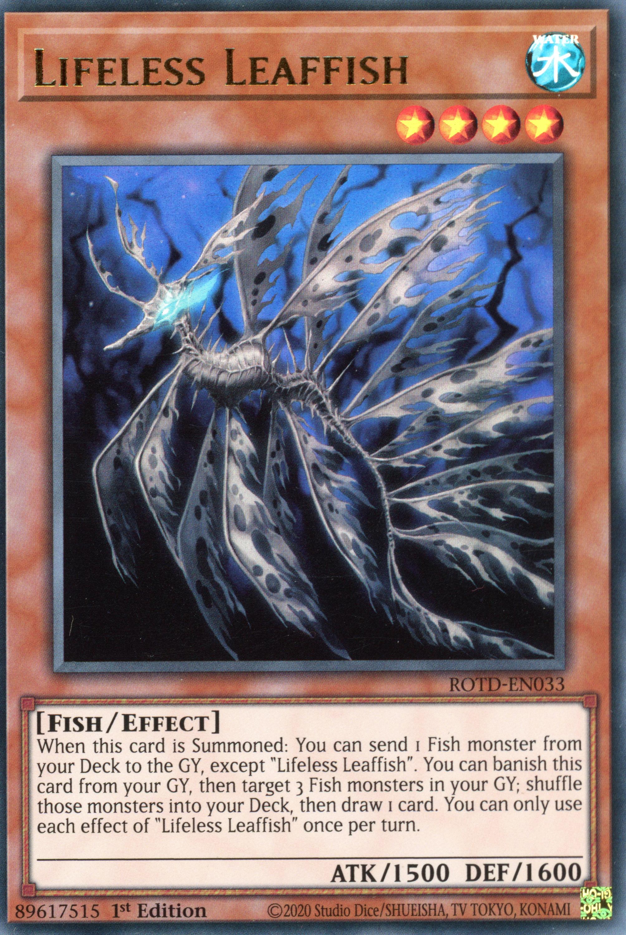 ROTD-EN033 - Lifeless Leaffish - Ultra Rare - Effect Monster - Rise of the Duelist