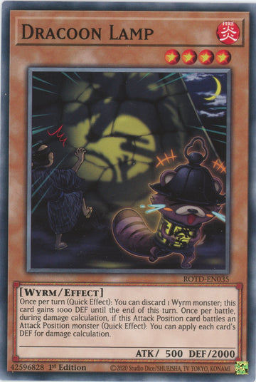 ROTD-EN035 - Dracoon Lamp - Common - Rise of the Duelist