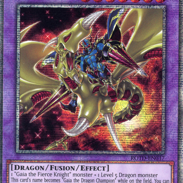 Yugioh Gaia store the Magical Knight of Dragons Starlight Rare