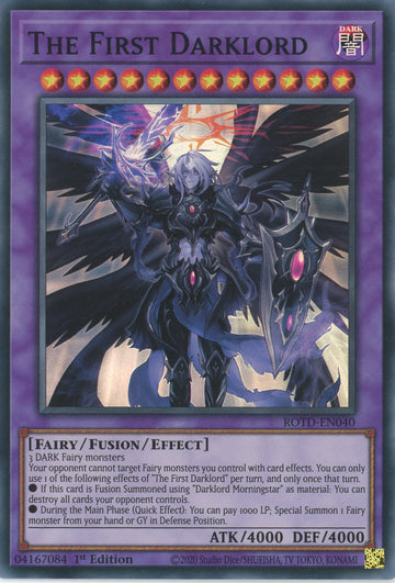 ROTD-EN040 - The First Darklord - Super Rare - Rise of the Duelist