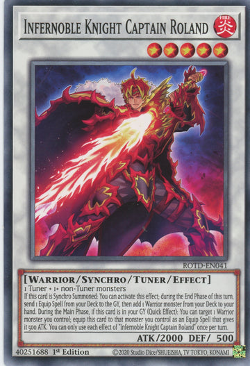 ROTD-EN041 - Infernoble Knight Captain Roland - Common - Rise of the Duelist