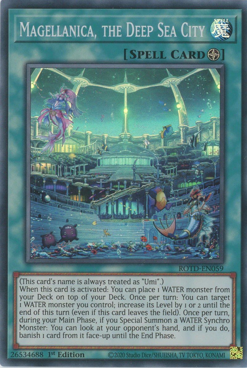 ROTD-EN059 - Magellanica, the Deep Sea City - Super Rare - Field Spell - Rise of the Duelist