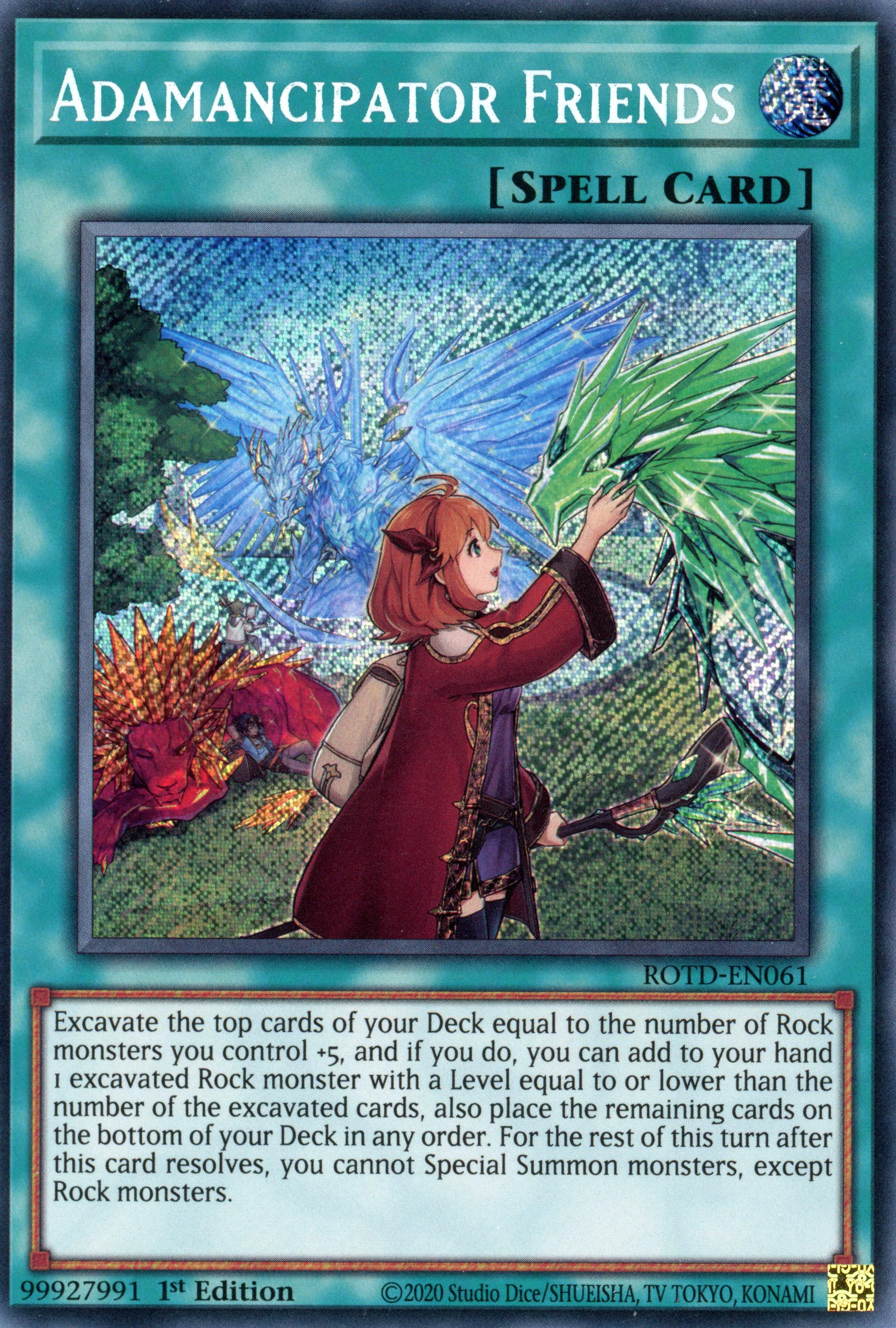 ROTD-EN061 - Adamancipator Friends - Secret Rare - Normal Spell - Rise of the Duelist