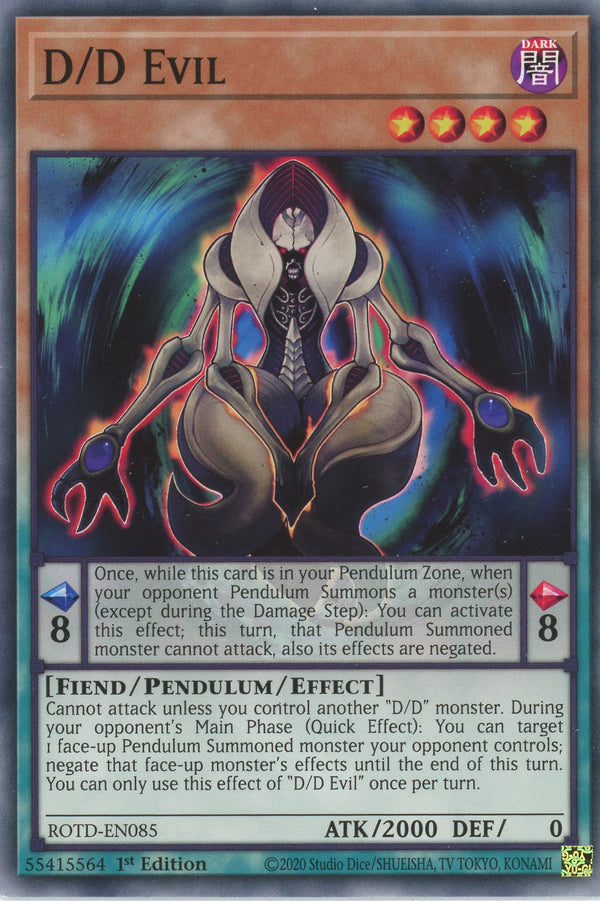 ROTD-EN085 - D-D Evil - Common - Effect Pendulum Monster - Rise of the Duelist