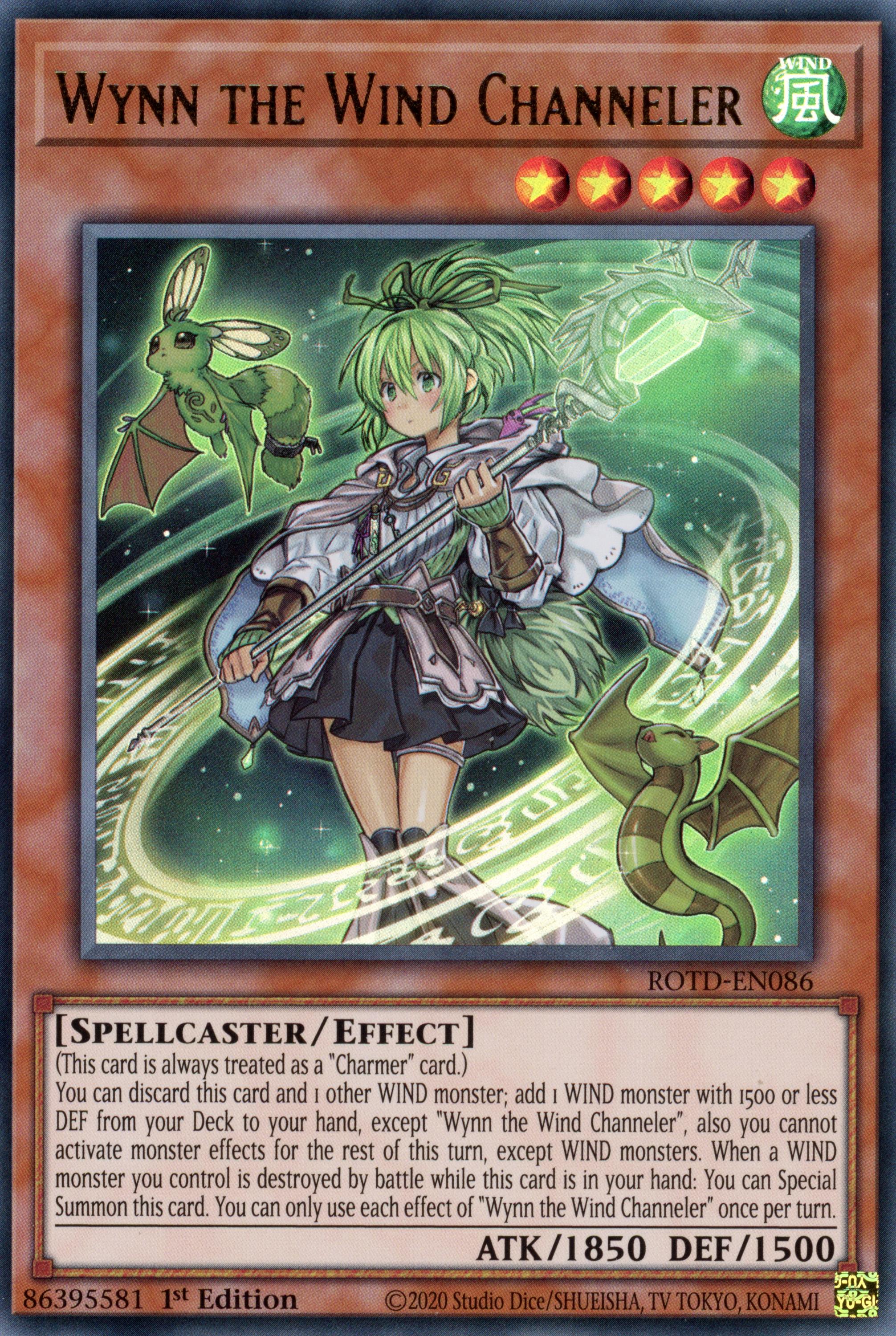 ROTD-EN086 - Wynn the Wind Channeler - Ultra Rare - Effect Monster - Rise of the Duelist