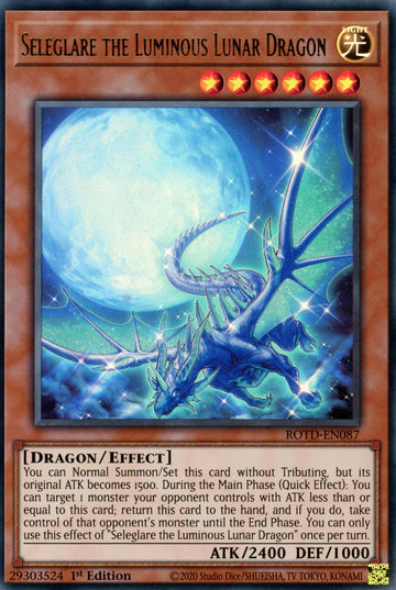 ROTD-EN087 - Seleglare the Luminous Lunar Dragon - Ultra Rare - Rise of the Duelist