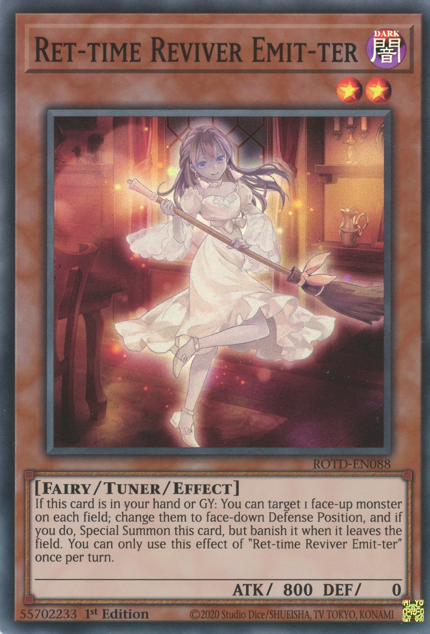 ROTD-EN088 - Ret-time Reviver Emit-ter - Super Rare - Effect Tuner monster - Rise of the Duelist