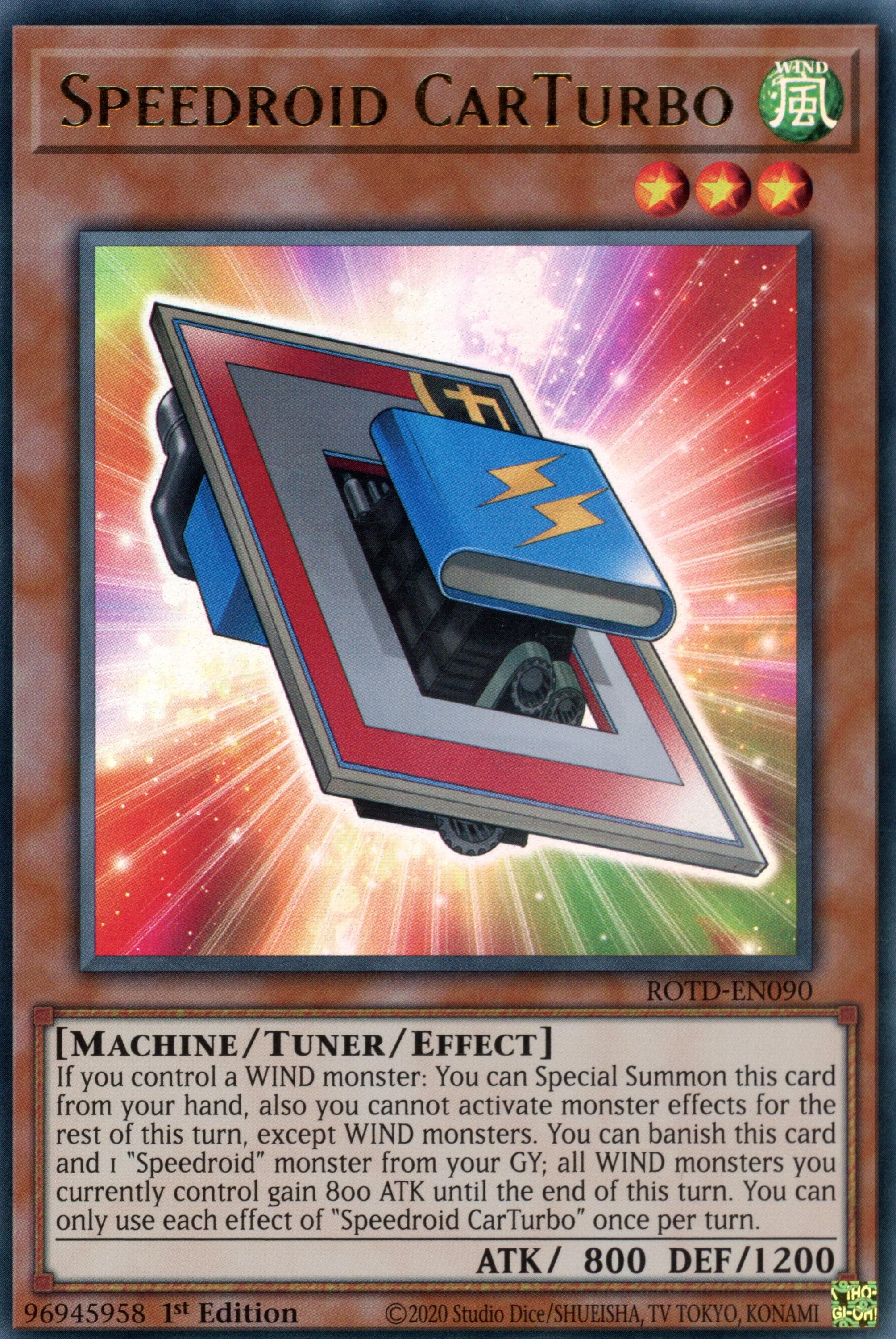 ROTD-EN090 - Speedroid CarTurbo - Ultra Rare - Effect Tuner monster - Rise of the Duelist