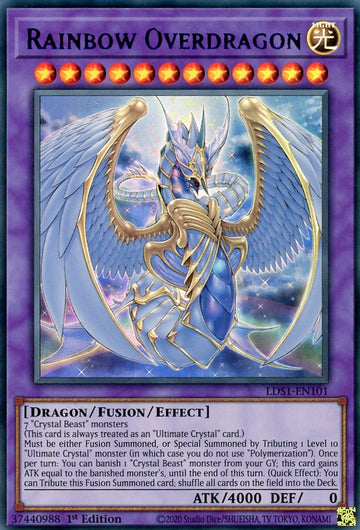 LDS1-EN101 - Rainbow Overdragon (Blue) - Ultra Rare - Legendary Duelists: Season 1