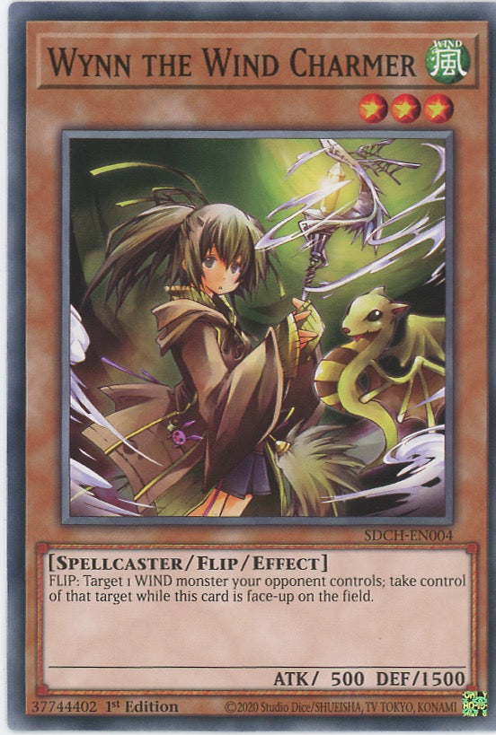 SDCH-EN004 - Wynn the Wind Charmer - Common - Flip monster - Structure Deck Spirit Charmers