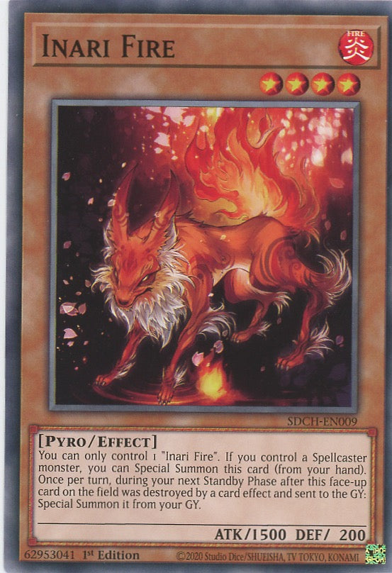 SDCH-EN009 - Inari Fire - Common - Effect Monster - Structure Deck Spirit Charmers