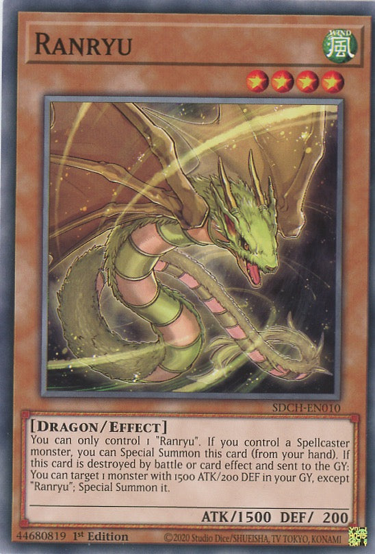 SDCH-EN010 - Ranryu - Common - Effect Monster - Structure Deck Spirit Charmers