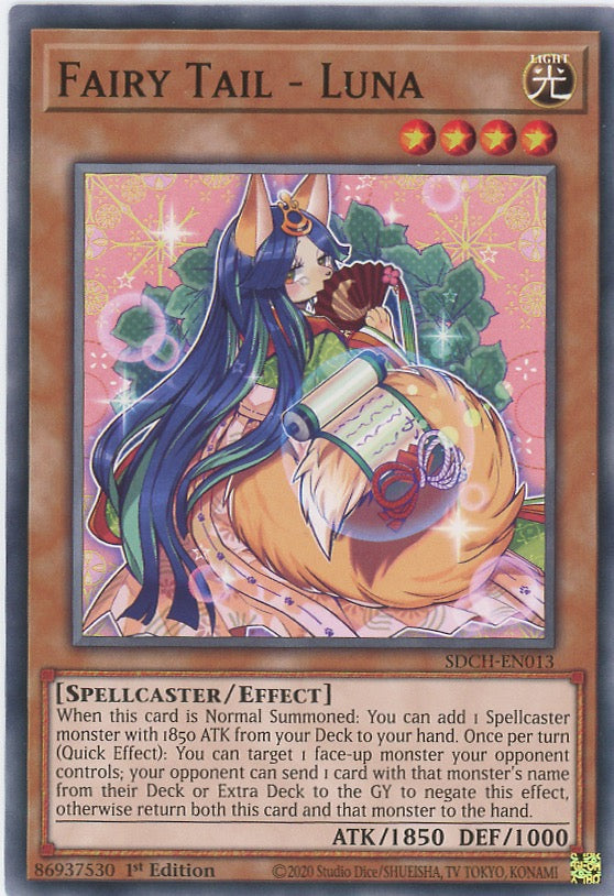 SDCH-EN013 - Fairy Tail - Luna - Common - Effect Monster - Structure Deck Spirit Charmers