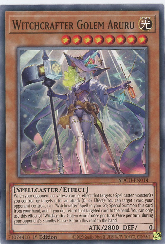 SDCH-EN014 - Witchcrafter Golem Aruru - Common - Effect Monster - Structure Deck Spirit Charmers