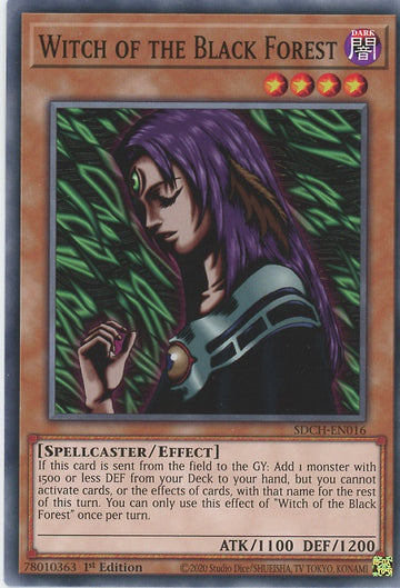SDCH-EN016 - Witch of the Black Forest - Common - Structure Deck: Spirit Charmers
