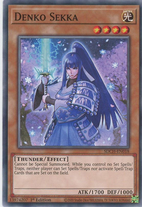 SDCH-EN018 - Denko Sekka - Common - Effect Monster - Structure Deck Spirit Charmers