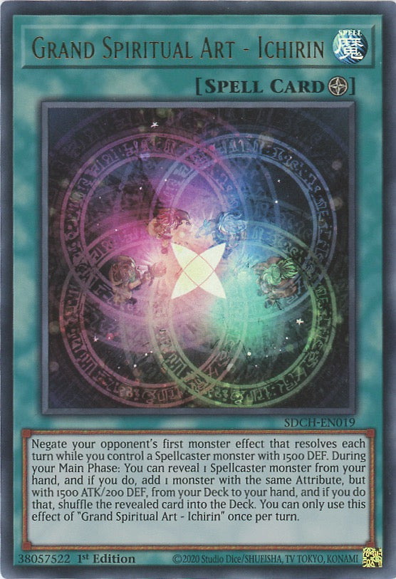 Sdch-En019 - Grand Spiritual Art - Ichirin - Ultra Rare - Field Spell