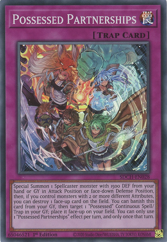 SDCH-EN028 - Possessed Partnerships - Super Rare - Normal Trap - Structure Deck Spirit Charmers