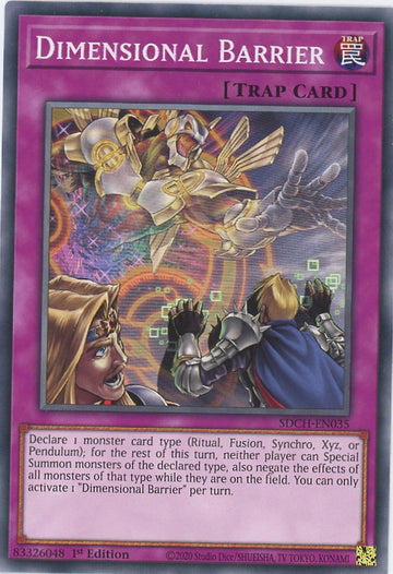 SDCH-EN035 - Dimensional Barrier - Common - Structure Deck: Spirit Charmers