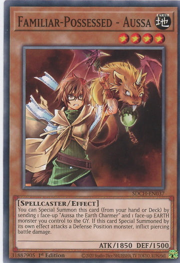 SDCH-EN037 - Familiar-Possessed - Aussa - Common - Structure Deck: Spirit Charmers