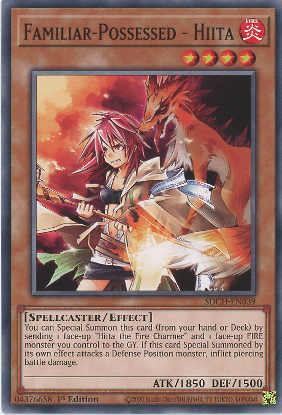 SDCH-EN039 - Familiar-Possessed - Hiita - Common - Effect Monster - Structure Deck Spirit Charmers