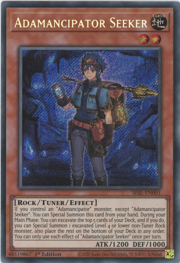 SESL-EN001 - Adamancipator Seeker - Secret Rare - Secret Slayers