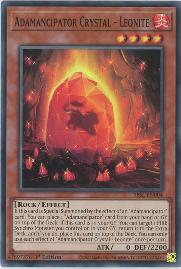 SESL-EN004 - Adamancipator Crystal - Dragite - Super Rare - Secret Slayers