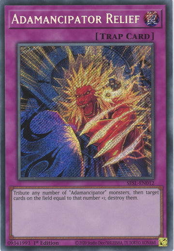 SESL-EN012 - Adamancipator Relief - Secret Rare - Secret Slayers