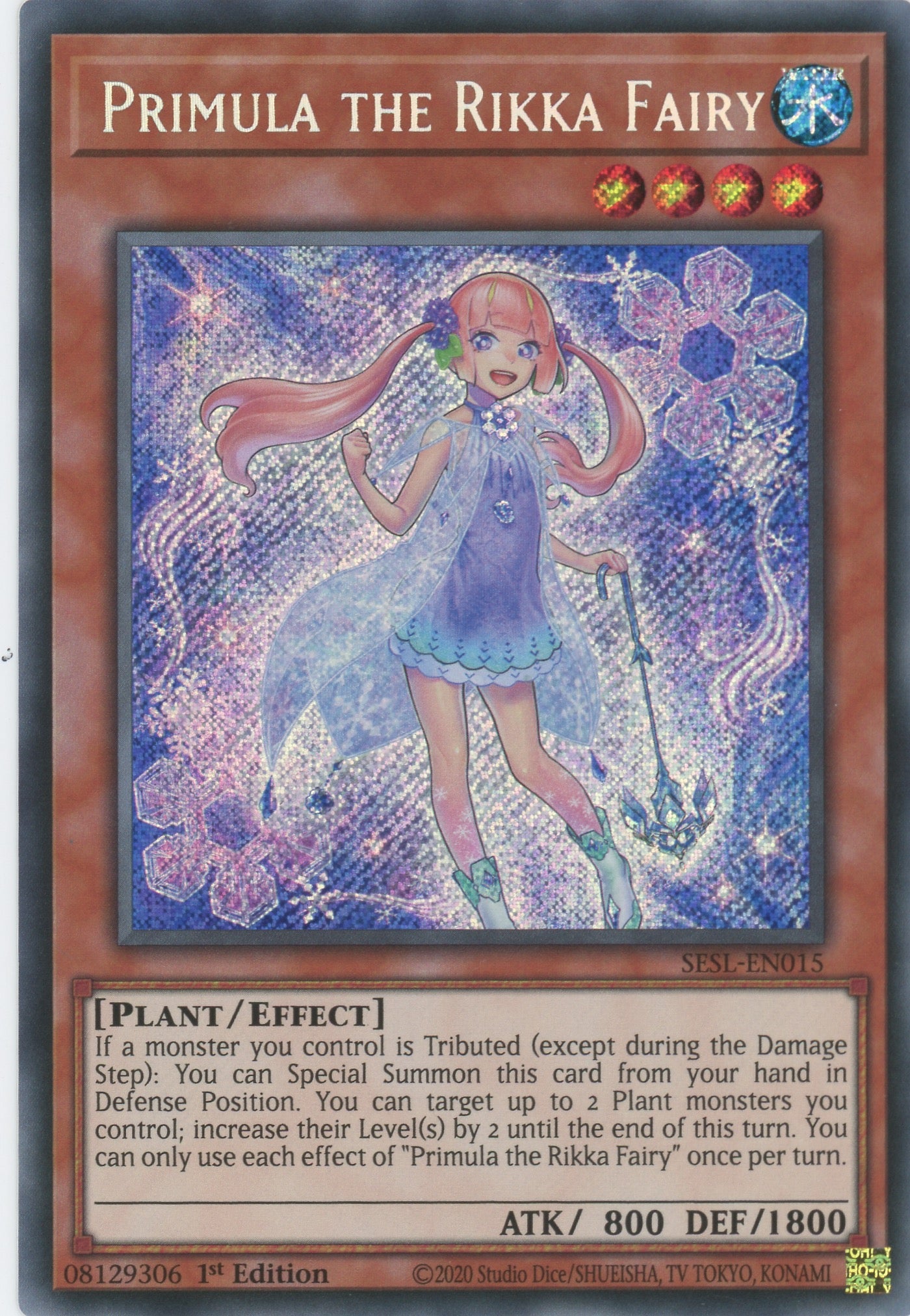 SESL-EN015 - Primula the Rikka Fairy - Secret Rare - Effect Monster - Secret Slayers