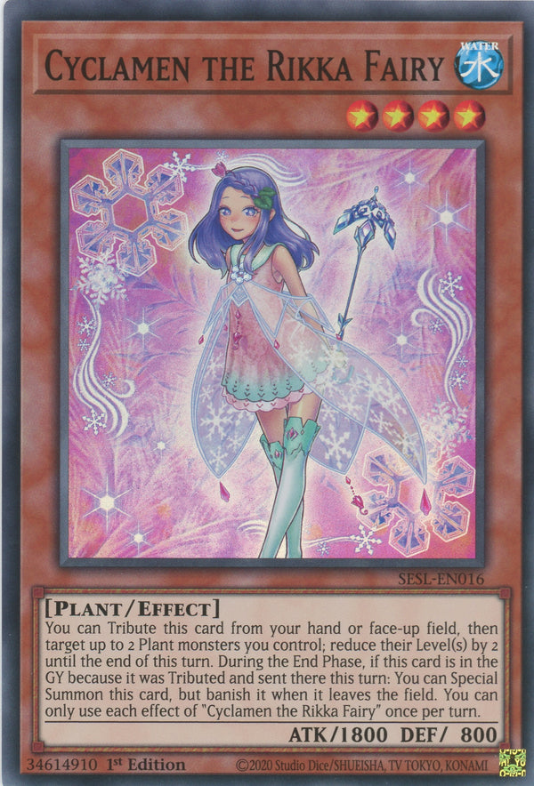 SESL-EN016 - Cyclamen the Rikka Fairy - Super Rare - Effect Monster - Secret Slayers