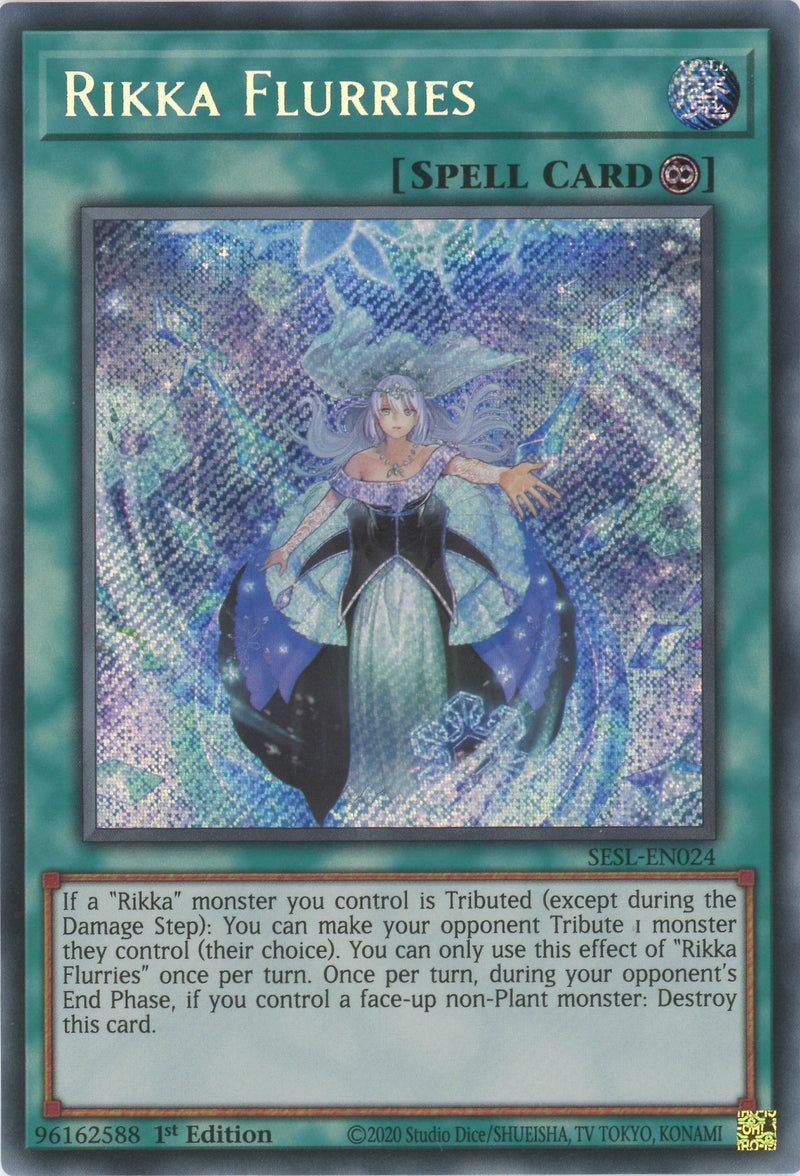 SESL-EN024 - Rikka Flurries - Secret Rare - Continuous Spell - Secret Slayers