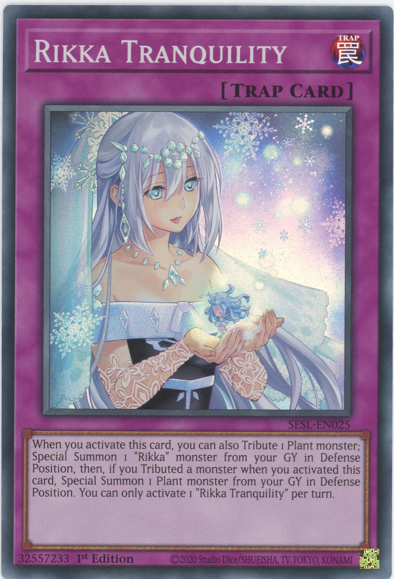 SESL-EN025 - Rikka Tranquility - Super Rare - Normal Trap - Secret Slayers