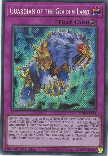 SESL-EN032 - Guardian of the Golden Land - Secret Rare - Secret Slayers