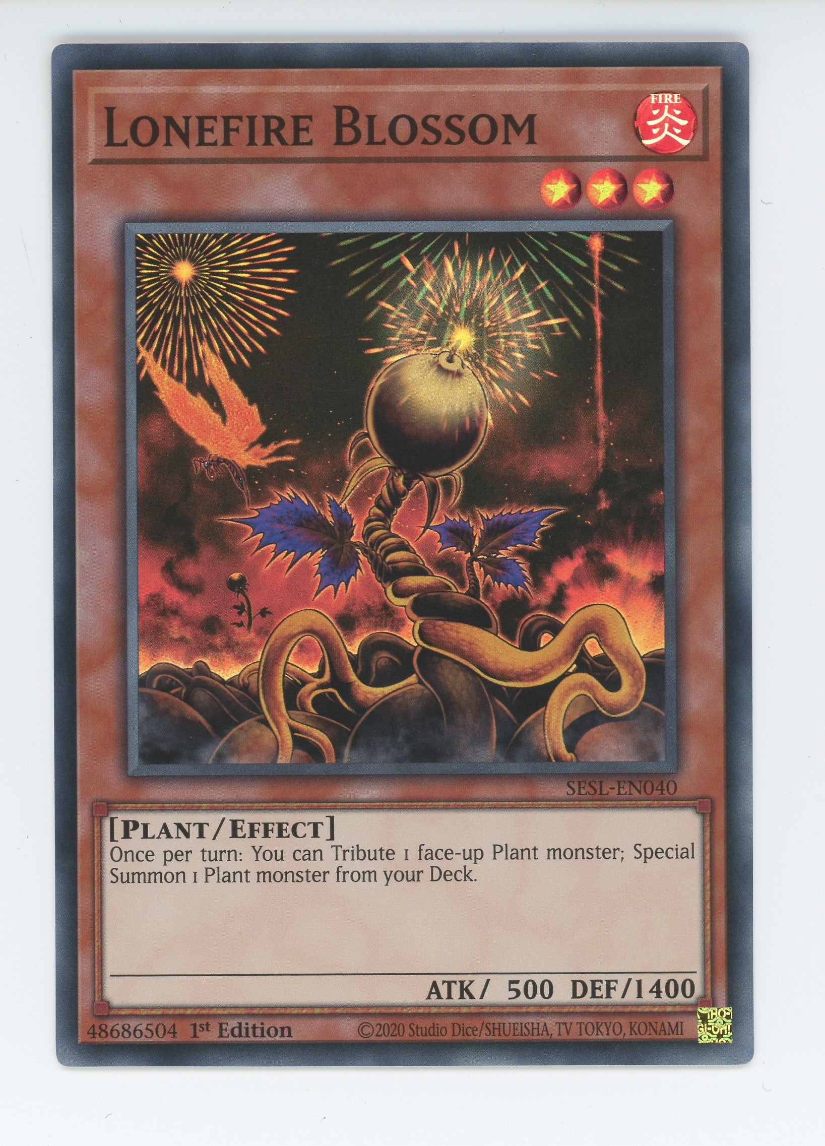 SESL-EN040 - Lonefire Blossom - Super Rare - Effect Monster - Secret Slayers