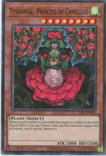 SESL-EN041 - Tytannial, Princess of Camellias - Super Rare - Secret Slayers