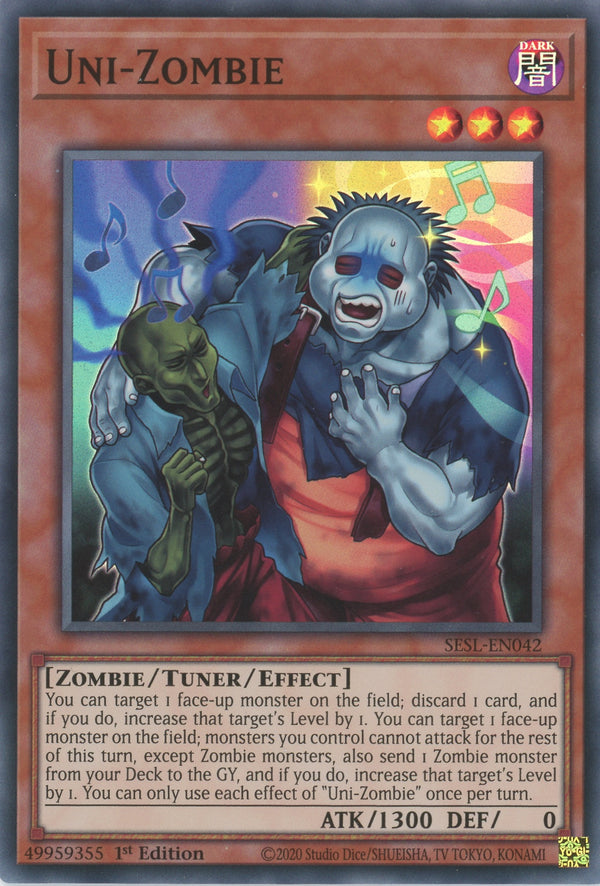 SESL-EN042 - Uni-Zombie - Super Rare - Effect Tuner monster - Secret Slayers